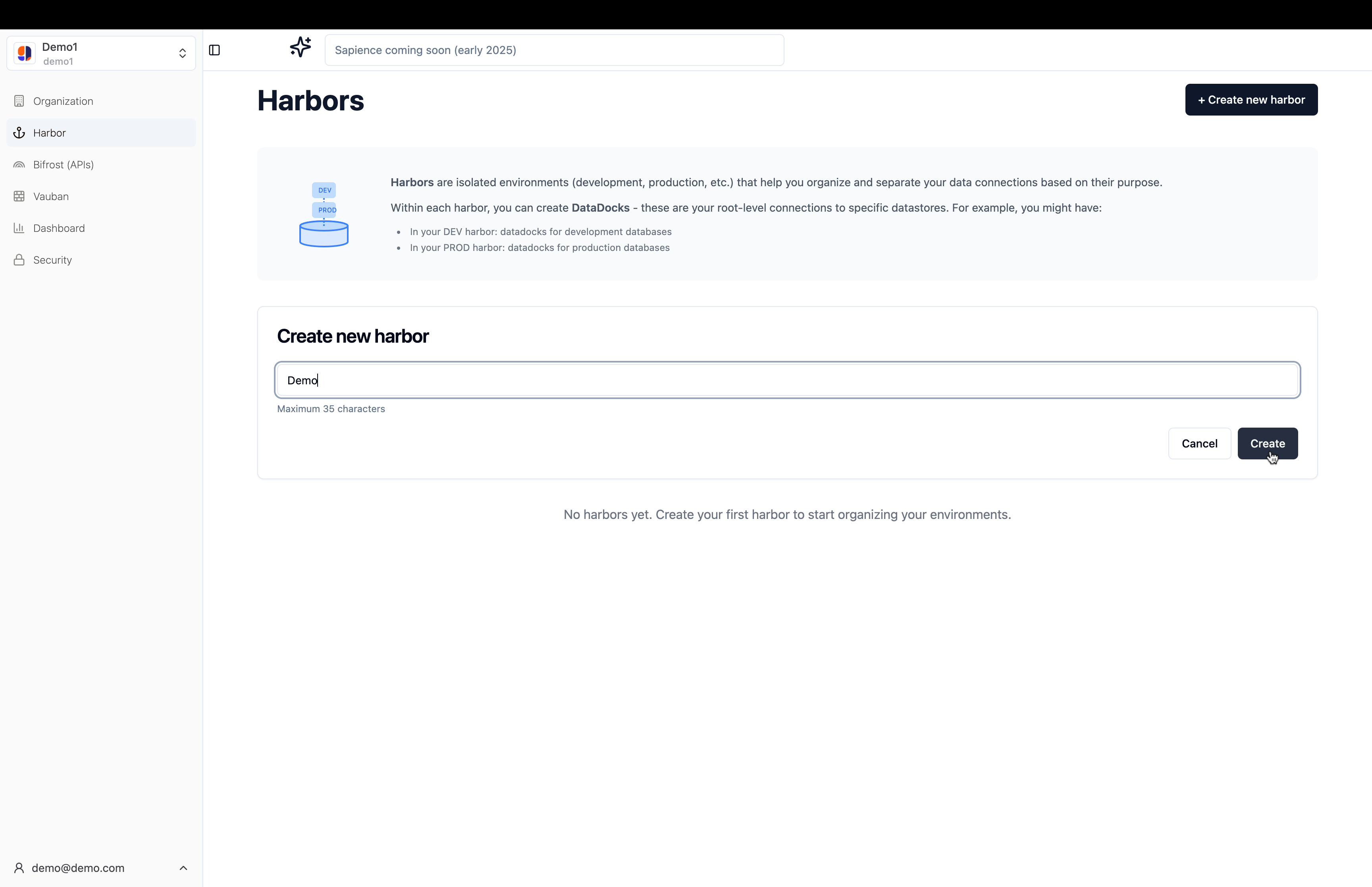 Create a harbor