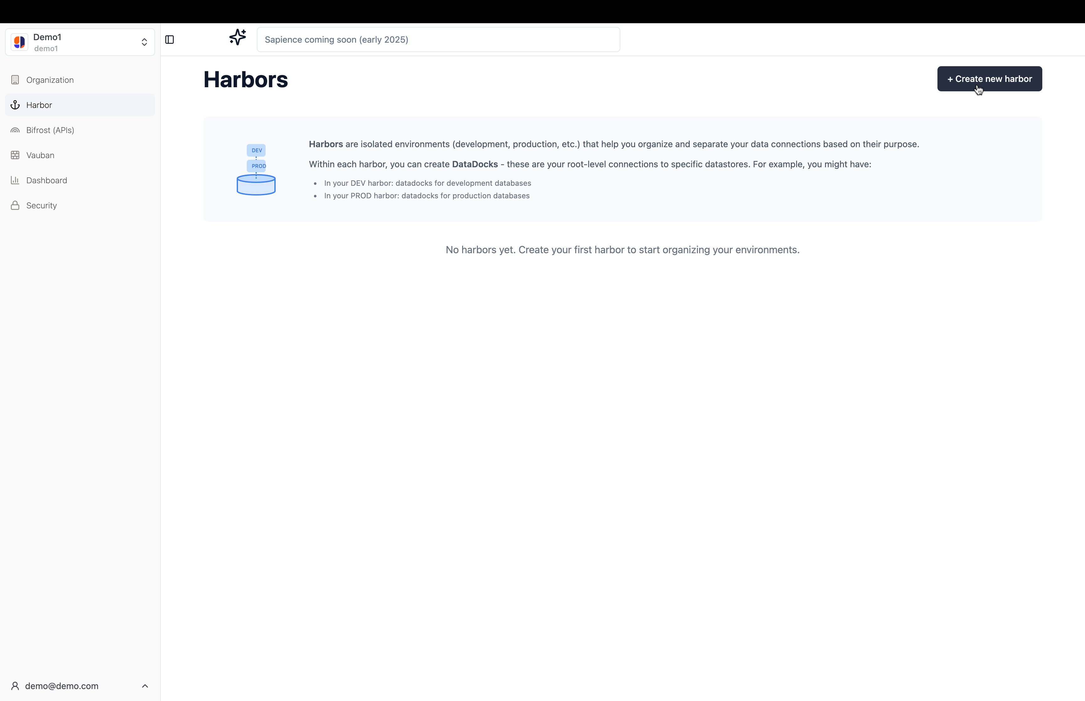 Harbor page